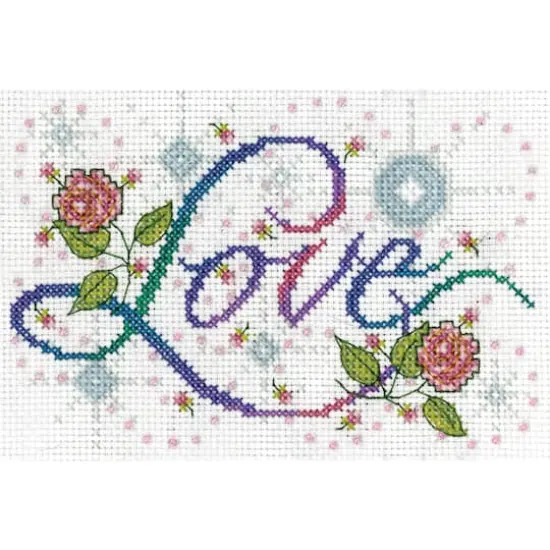 Design Works&trade; Love Counted Cross Stitch Kit {3}