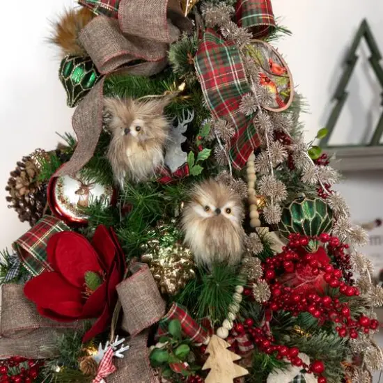 Glass Cardinal Plate Ornament {7}