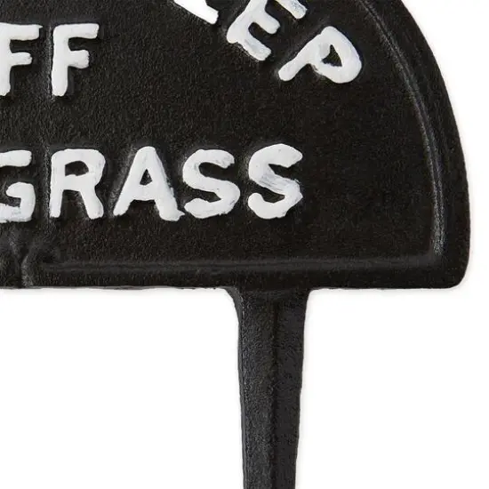 10" Please Keep Off The Grass Garden Stake {3}