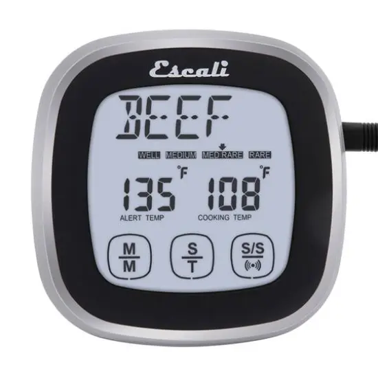 Escali Black Touch Screen Thermometer & Timer {5}