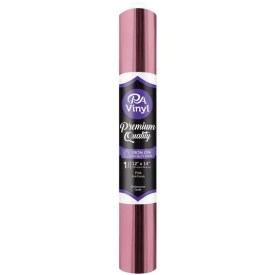 PA Vinyl Foil Iron On Specialty Vinyl Pink {1}