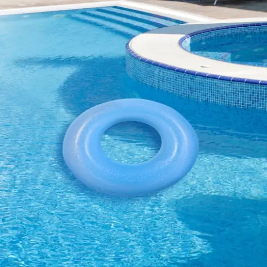 Pool Central 35" Inflatable Inner Tube Pool Float Blue {3}