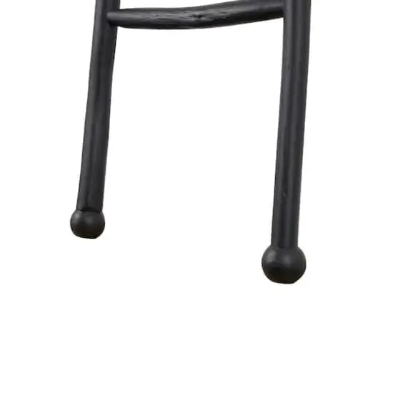 6ft. Handmade Slanted Wood Ladder Black and Brown {5}