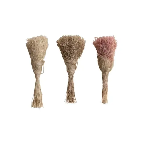Hello Honey&reg; 19.5" Dried Natural Powderpuff Grass Bunch, 3ct. {4}
