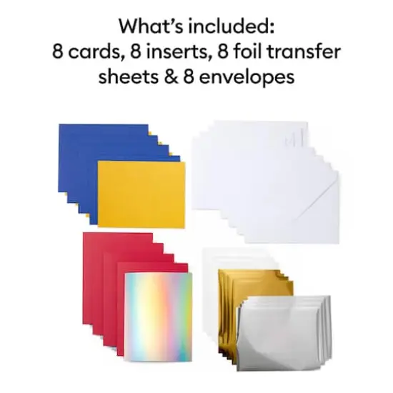 Cricut Joy&trade; A6 Foil Transfer Insert Cards, Celebration Sampler {3}