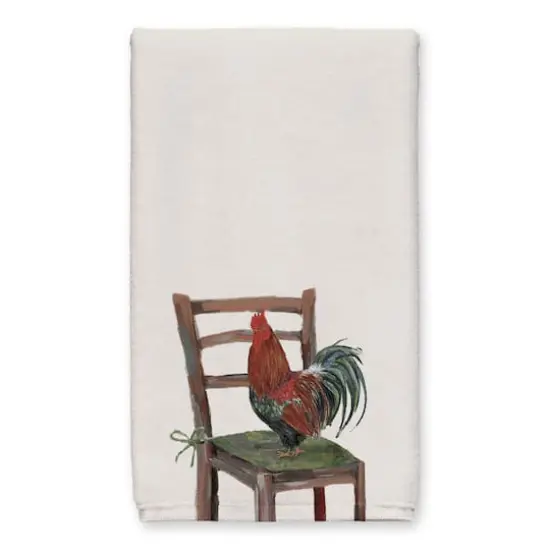 Rooster on a Chair 16" x 25" Towel Set {3}