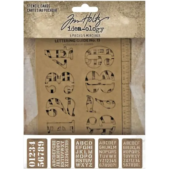 Tim Holtz&reg; Idea-Ology&reg; Stencil Cards, 5ct. {1}