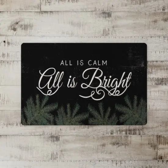 All Is Calm All Is Bright Floor Mat {3}