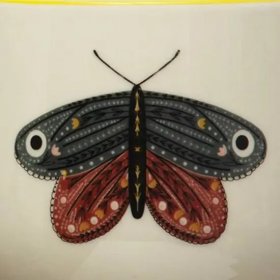 Hello Honey&reg; 12oz. Stoneware Mugs with Painted Winged Insects Set {5}