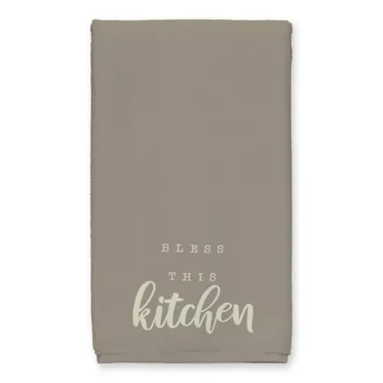 Bless This Kitchen Tea Towel Set Brown {3}
