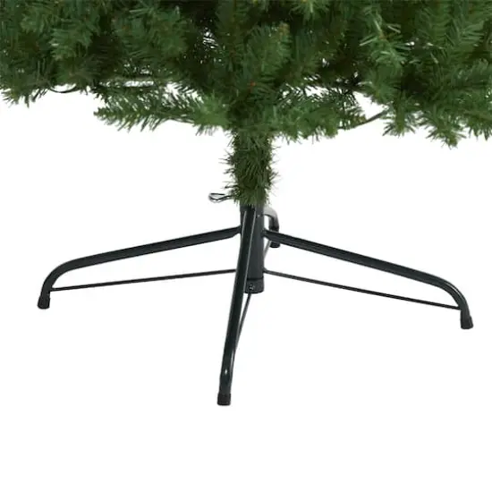 8ft. Unlit Slim Green Mountain Pine Artificial Christmas Tree {5}