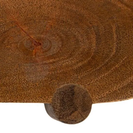 Hello Honey&reg; 19.5" Long Natural Mango Wood Footed Pedestal {8}