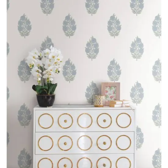 RoomMates Tamara Day Dutch Floral Peel & Stick Wallpaper Blue {6}