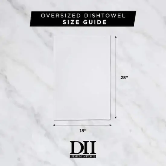 DII&reg; White Flat Woven Dishtowels, 6ct. {6}