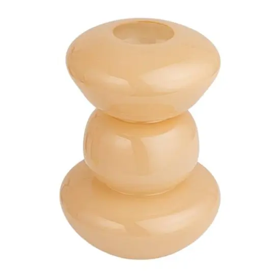 Hello Honey&reg; 10" Nude Beige Natural Elegance Glass Vase {1}