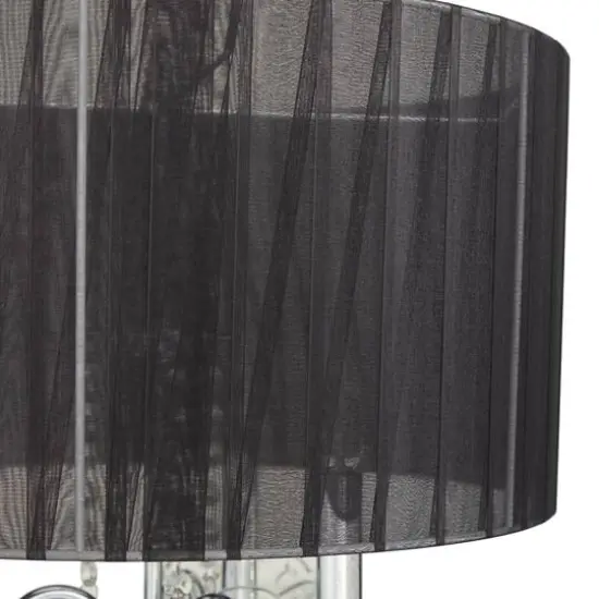 Silver Metal Table Lamp 16" x 16" x 31" {7}