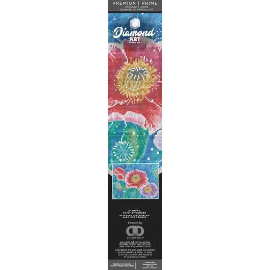 Diamond Art Premium Batik Poppies Kit {3}