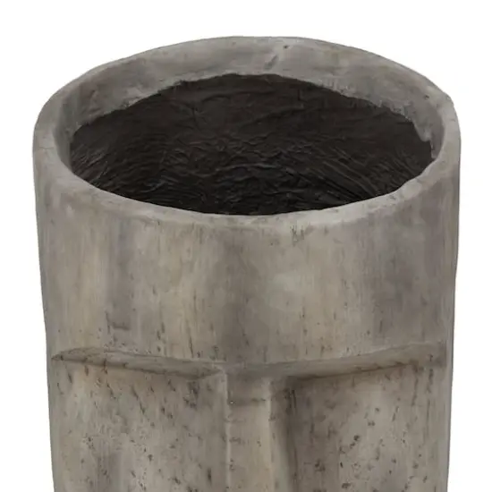 Brown Contemporary Planter, 12" x 14" x 24" {4}