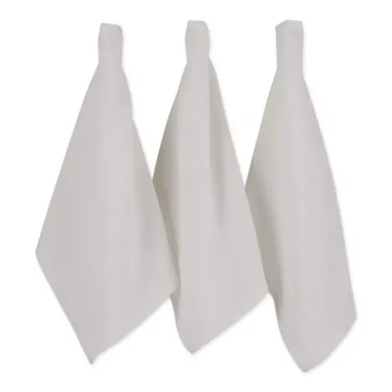 DII&reg; White Recycled Cotton Waffle Dish Towels, 6ct. {1}