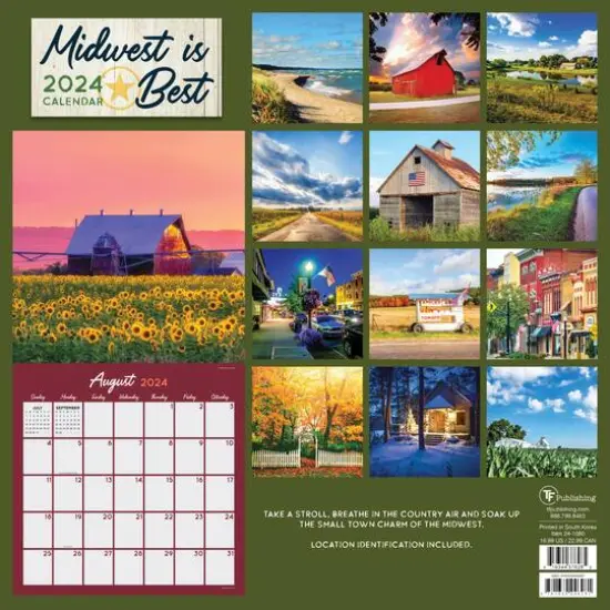 TF Publishing 2024 Midwest Is Best Wall Calendar {3}