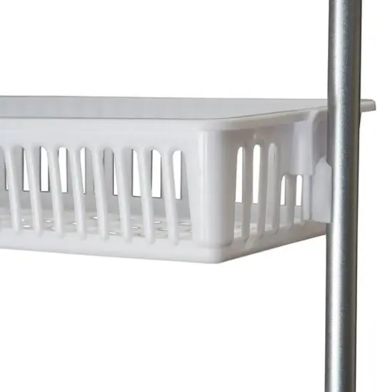 Household Essentials Over the Door Storage Rack White {10}