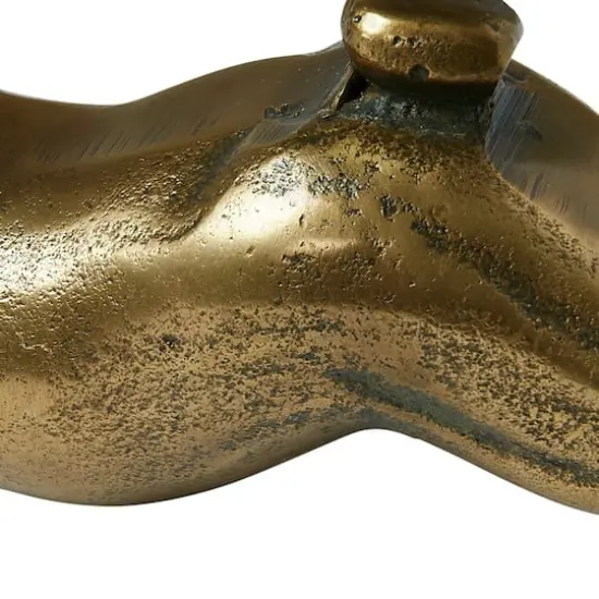 Hello Honey® 11" Antique Brass Decorative Embossed Aluminum Rabbit {3}