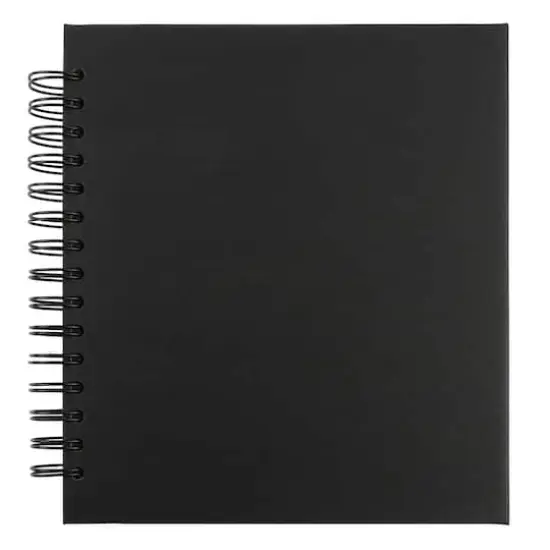 8" x 8" Spiral Bound Scrapbook Album by Recollections&reg; Black {1}