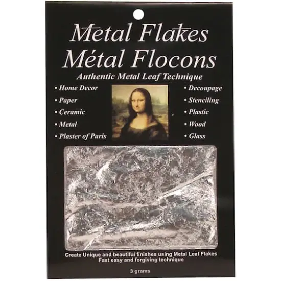 Mona Lisa&trade; Silver Metal Leaf Flakes {1}
