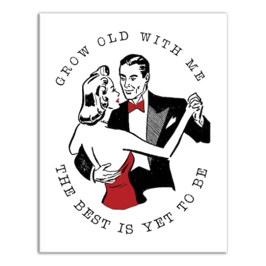 Grow Old with Me Canvas Wall Art {1}