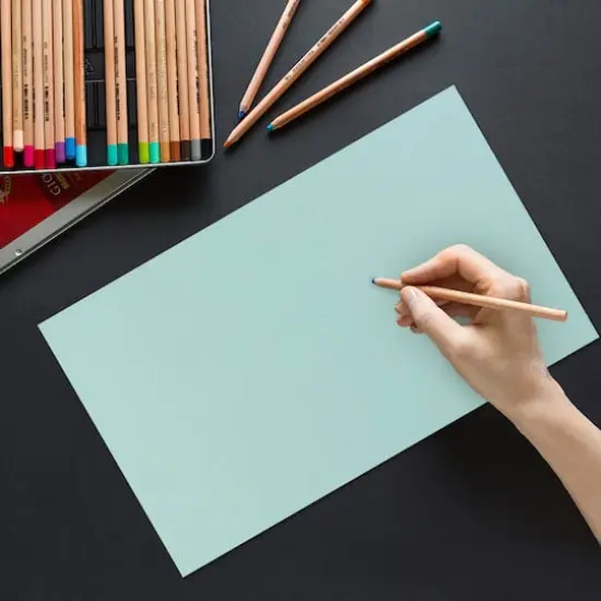 JAM Paper 8.5" x 14" 80lb. Matte Cover Cardstock Pack, 50 Sheets Aqua Blue {4}