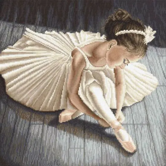 Letistitch Counted Cross Stitch Kit Little Ballerina Girl {1}