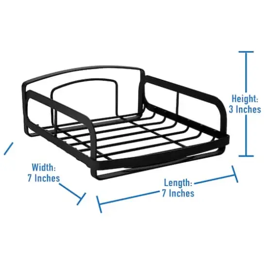 Kitchen Details Industrial Collection Matte Black Napkin Holder {5}