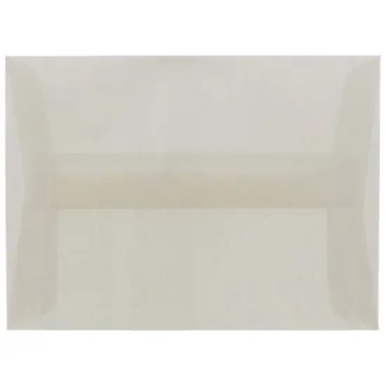 JAM Paper 4.75" x 6.5" Translucent Envelopes, 50ct. Platinum Silver {1}