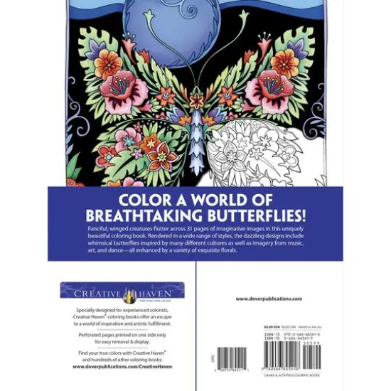 Dover Publications Creative Haven: Butterflies Flights Book {6}