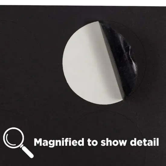 JAM Paper Circle Label Stickers Black {6}