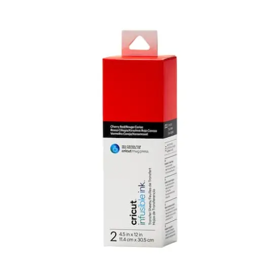 Cricut&reg; Infusible Ink&trade; 4.5" Transfer Sheets, 2ct. Cherry Red {1}