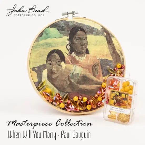John Bead Masterpiece Collection Glass Bead Box Mix When Will You Marry/Paul Gauguin {5}