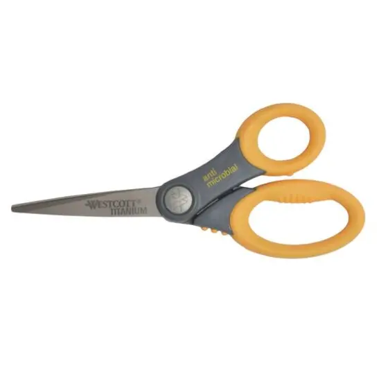 Westcott&reg; 8" Hard Handle Anti-Microbial Scissors {1}