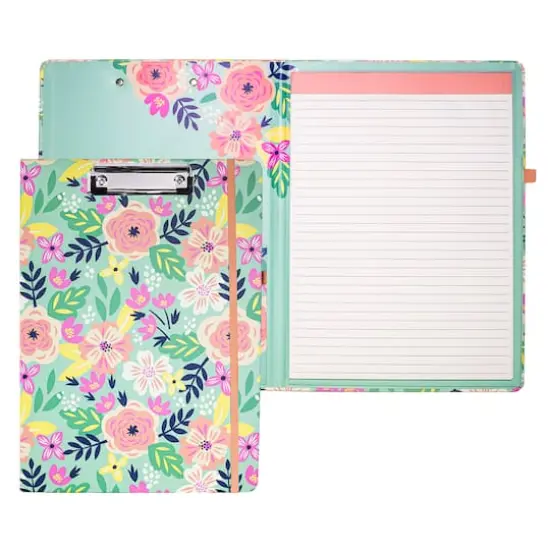 Steel Mill & Co.&reg; Mint Floral Clipboard Folio {1}