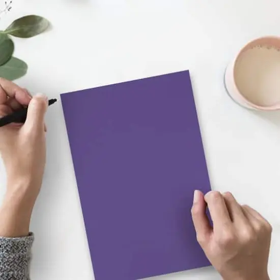 JAM Paper Matte 8.5" x 11" 80lb. Cardstock, 50 Sheets Dark Purple {4}