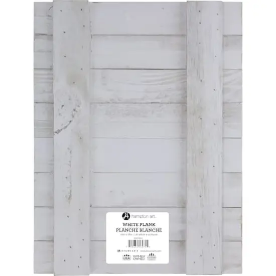 Hampton Art&trade; 12" x 16" Whitewashed Wood Panel {5}