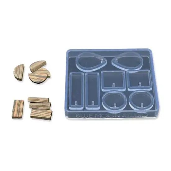 Blue Moon Studio&trade; UV Resin Craft Earring Charm Silicone Mold Kit {5}