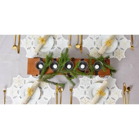 DII&reg; Embroidered Snowflake Placemats, 4ct. {8}