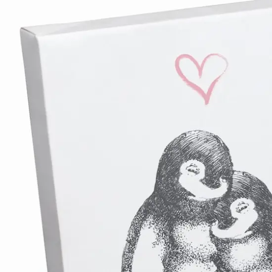 Penguin Love Canvas Wall Art {4}