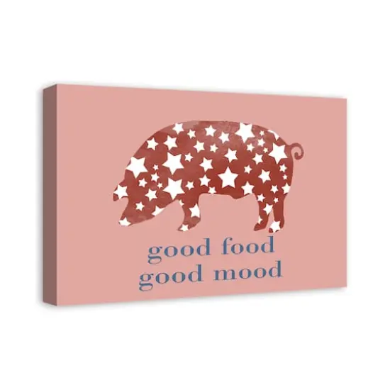 Good Mood Good Food Canvas Wall Art {3}