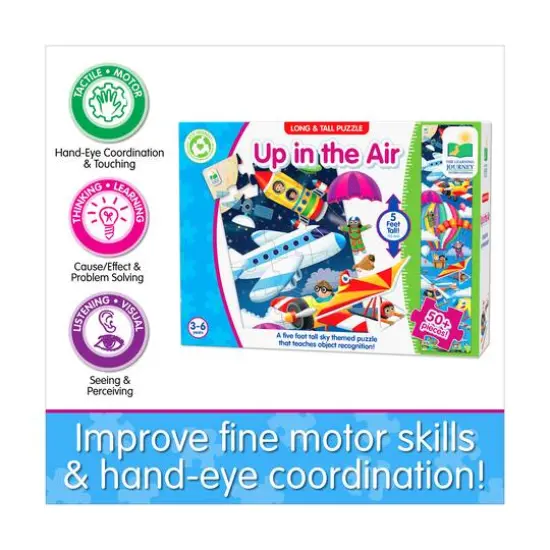 Long & Tall Puzzle - Up In the Air: 50+ Pcs {8}