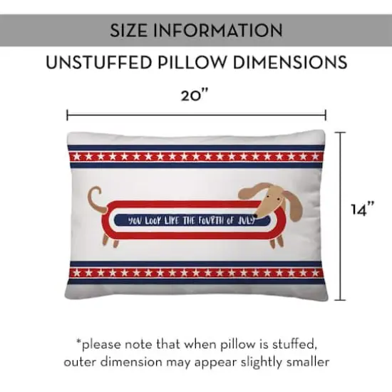 20" x 14" Like the Fourth of July Indoor Outdoor Pillow {10}
