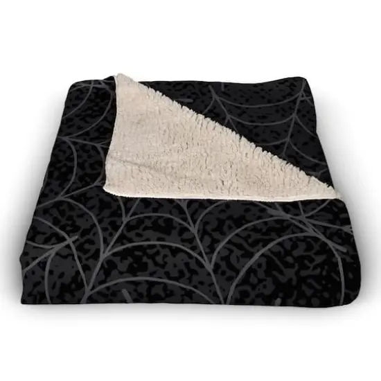 Happy Halloween Spider Webs 50" x 60" Sherpa Fleece Blanket {3}