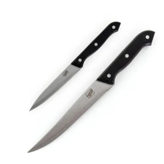 Gibson Home&reg; Wildcraft 15-Piece Stainless Steel Cutlery Set with Pinewood Cutting Board {6}