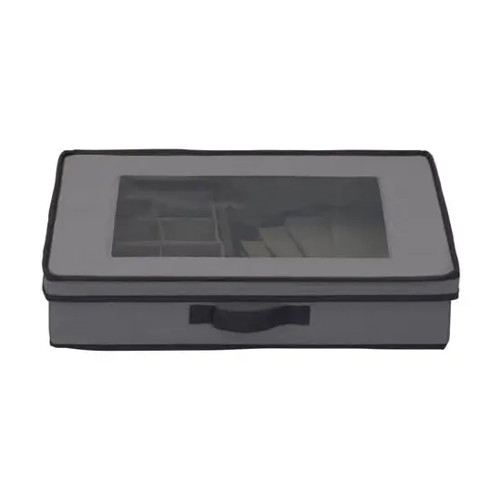 Household Essentials 19" Gray Tabletop Storage Box {10}